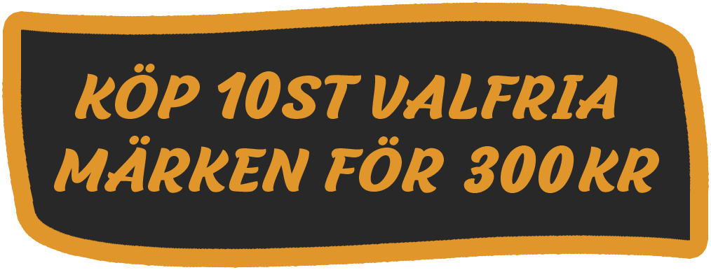 Köp 10 valfria märken för 300kr
